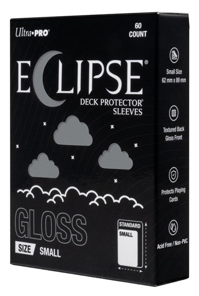 60 lommer - Ultra Pro - Eclipse Gloss Small (2026): Smoke Grey (Grå) (Top kvalitet) - Professional Sleeves #16719