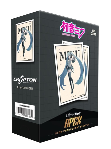 105 Lommer! Hatsune Miku: Retro Soundscapes - Hatsune Miku - Apex Deck Protector Sleeves - Ultra Pro #16833