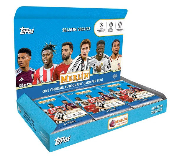 Topps Chrome 2024/2025 Merlin UEFA Club Competitions Soccer: Hobby Box