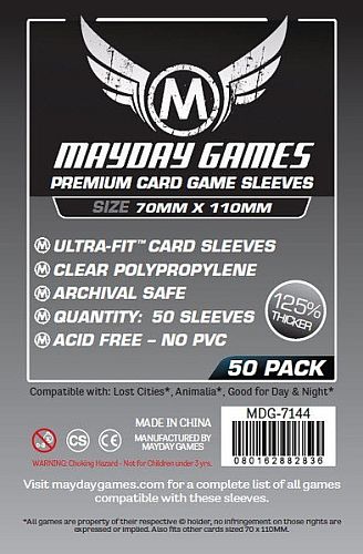 Mayday Games - "Lost Cities" Card Sleeves (Magnum Ultra-Fit) - 70x110mm - 50 Lommer - #MAY7144