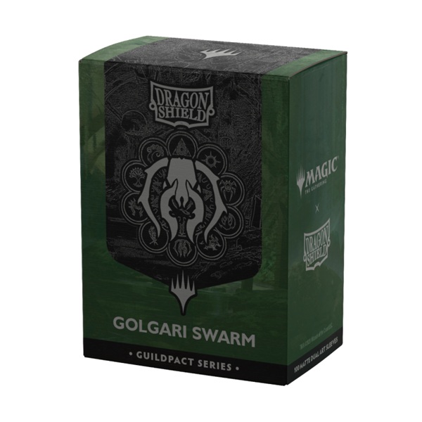 Dragon Shield Deck Protectors - Matte Dual Art Sleeves: Magic: The Gathering: The Guildpact Series - Golgari Swarm - 100 lommer - Dragonshield - Sleeves #AT-16510