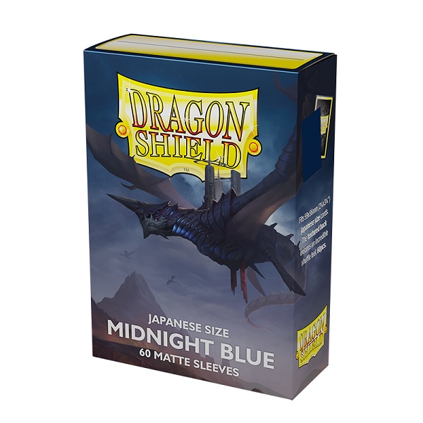 Dragon Shield Small/Japanese Size Deck Protectors - Matte: Midnight Blue - 60 lommer - Dragonshield - Sleeves #AT-11157