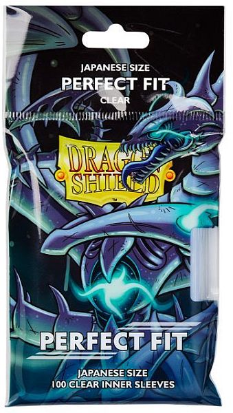 Dragon Shield Deck Protectors - Perfect Fit Clear (Til Small/Japanese kort) - 100 lommer - Dragonshield - Sleeves #AT-13051