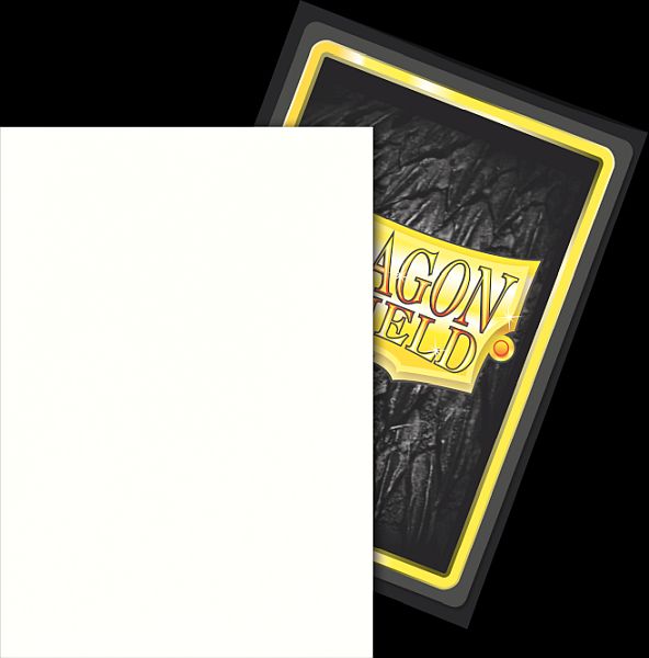 Dragon Shield Small/Japanese Size Deck Protectors - Matte Dual: Snow (White/Hvid) - 60 lommer - Dragonshield (Yugioh) - Sleeves #AT-15105