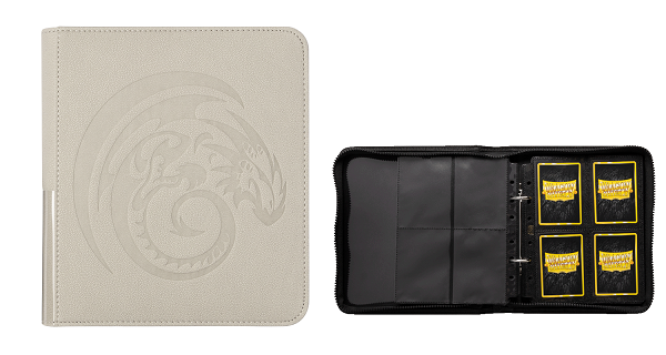 Mappe - Card Codex Zipster Small Portfolio: Ashen White (Ringbind/Album) Dragon Shield (Dragonshield) #AT-38212
