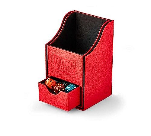 Dragon Shield Nest Box+ (Plus) - Red/Black - Plads til 100+ kort i lommer - Dragonshield #AT-40210