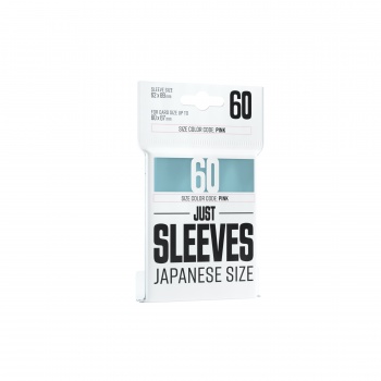 Gamegenic: Just Sleeves: Small/Japanese Size - Clear (Transparent/Gennemsigtig) (60 Kortlommer)