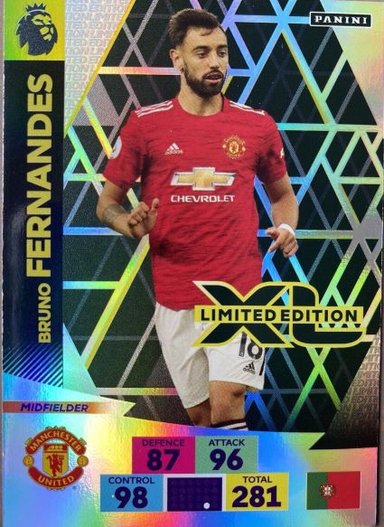 Adrenalyn XL Premier League 2020: 2021 - Bruno Fernandes (Manchester United)