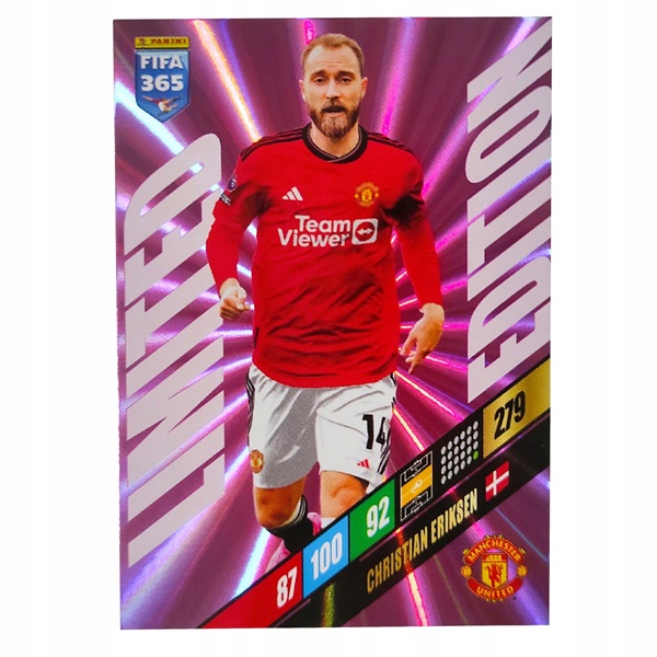 Adrenalyn XL FIFA 365 2024 #279 Christian Eriksen (Manchester United)