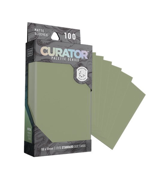 100 lommer! Curator Palette Sleeves: Matcha - Standard Sleeves (66x91mm)