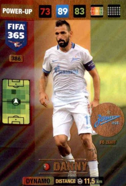 Adrenalyn XL FIFA 365 2017 #386 Danny (Zenit Fc)