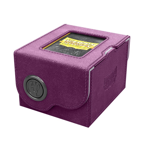 Dragon Shield: Dragon Lock System - Dragon Box 150+ - Purple & Frost - Plads til 150+ kort i lommer - Dragonshield #AT-40828