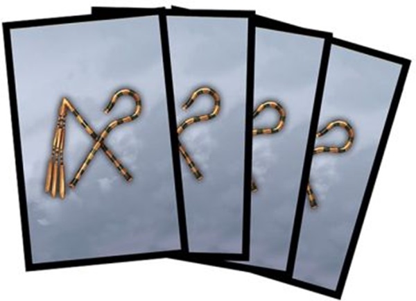 50 lommer! Kemet Blood & Sand: Divine Intervention - 47x71mm (Mini European) Deck Protector Sleeves