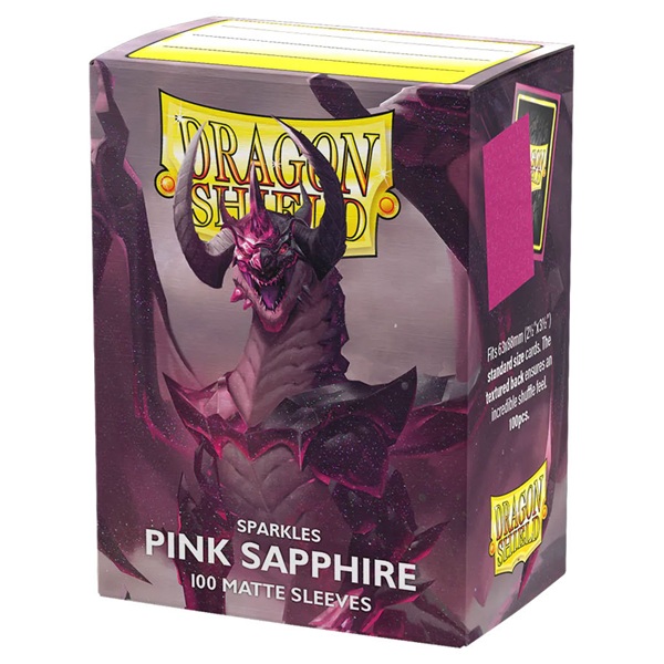 Dragon Shield Deck Protectors - Matte Sleeves: Pink Sapphire - 100 lommer - Dragonshield - Sleeves #AT-11061