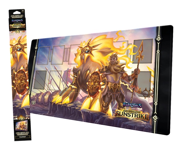 Spillemåtte (Playmat) - Elestrals TCG: Sunstrike - Celestleo Champion of Ares