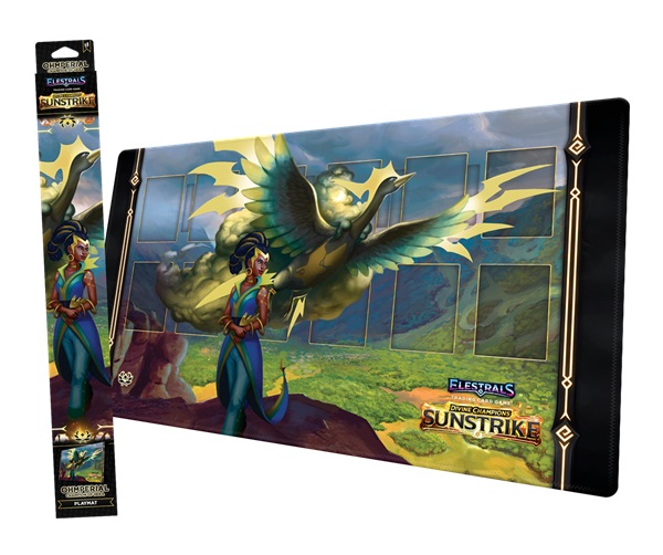 Spillemåtte (Playmat) - Elestrals TCG: Sunstrike - Ohmperial Champion of Hera