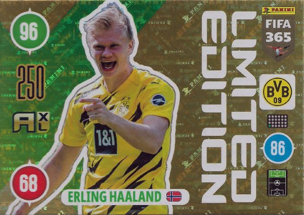 Adrenalyn XL FIFA 365 2021 - 250 Erling Haaland (Borussia Dortmund)