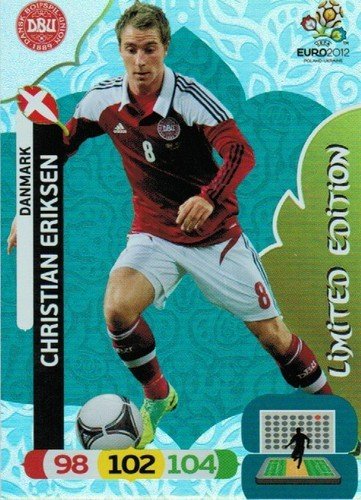 ! Christian Eriksen - EM Euro 2012 - Danmark - Panini Adrenalyn XL - Limited Edition