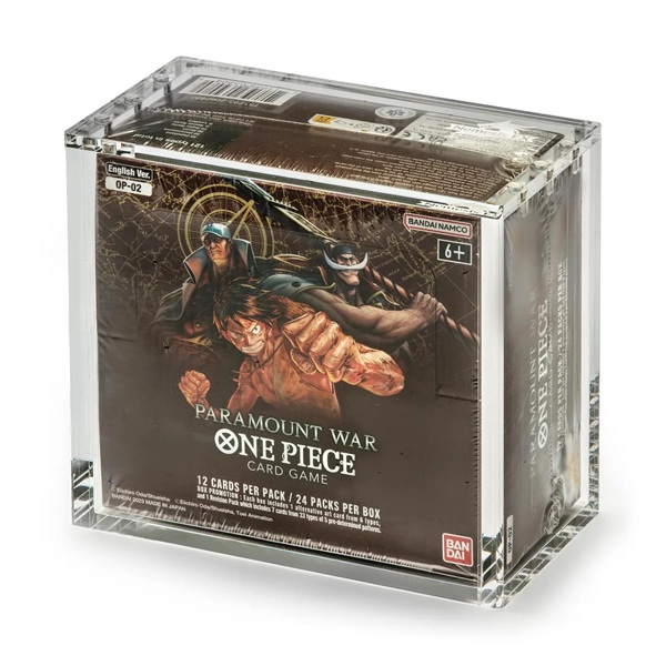 The Acrylic Box - Acrylic Display Case (Akrylkasse) - One Piece (OP02) - Larger Booster Box