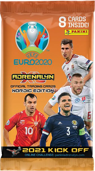 Panini Adrenalyn XL: UEFA Euro 2020: 2021 Kick Off Nordic Edition - Booster Pakke - Booster Pack