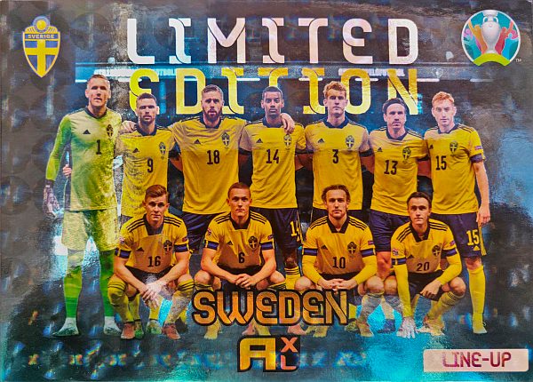 Adrenalyn Euro 2020: 2021 Kick Off - Team Line-Up: Sweden - XXL (Oversize)