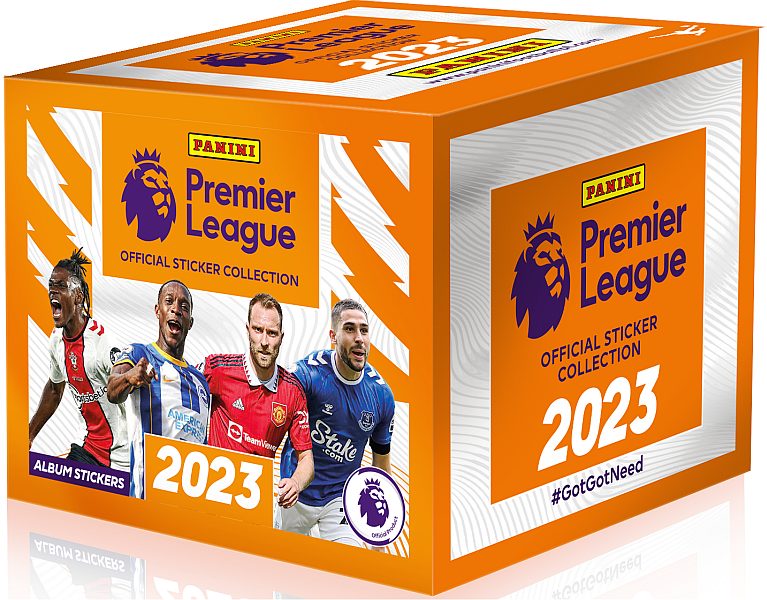 Panini Fodbold-Stickers/Klistermærker: Premier League 2023 - Booster Display (50 Pakker)