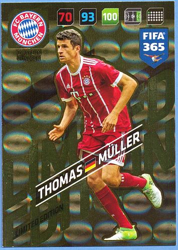 Adrenalyn FIFA 365 2018 Thomas Müller, FC Bayern München