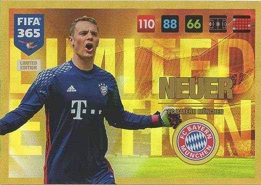FIFA 365 2016-17 Neuer, Panini Adrenalyn - XXL "STORT KORT"