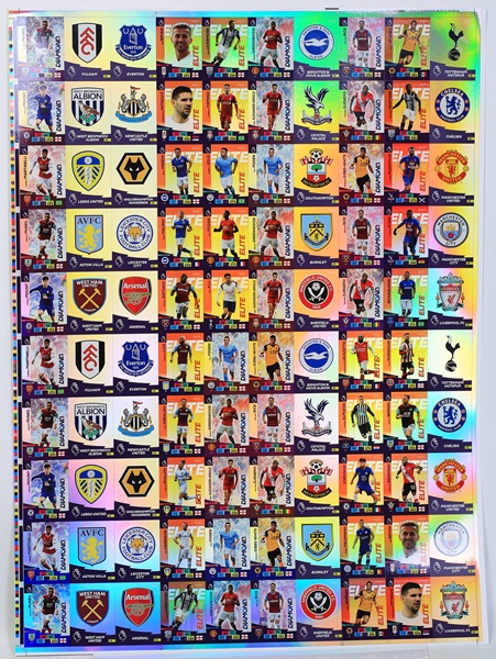 Panini Adrenalyn XL: Premier League 2021/2022 - Uncut Sheet