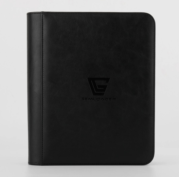 Mappe - Gemloader - Premium 4-Pocket Toploader Binder: Black (Holder 112 kort)