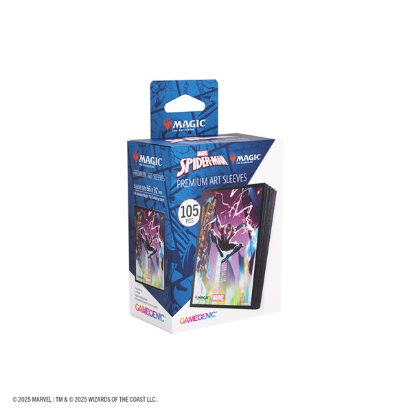 Gamegenic - Magic: The Gathering - Marvel's Spider-Man - Premium Art Sleeves - Spider-Man Miles Morales (105 Kortlommer)