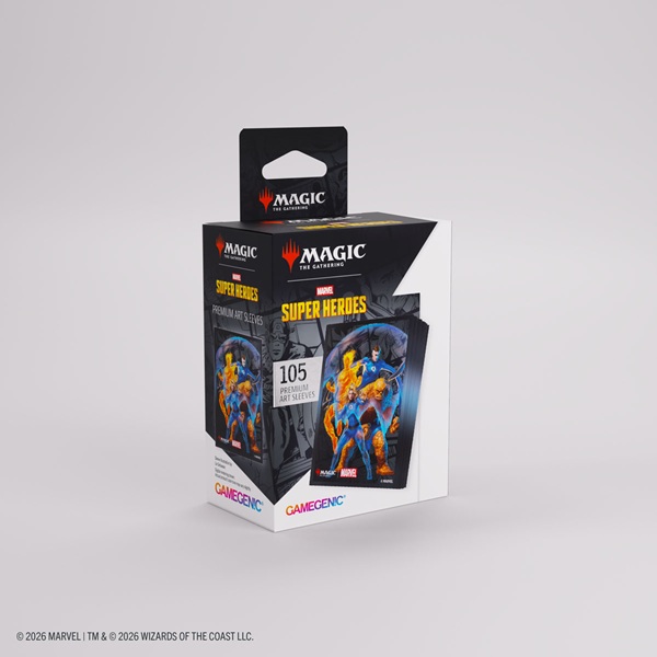 Gamegenic - Magic: The Gathering - Marvel Super Heroes - Premium Art Sleeves - The Fantastic Four (105 Kortlommer)