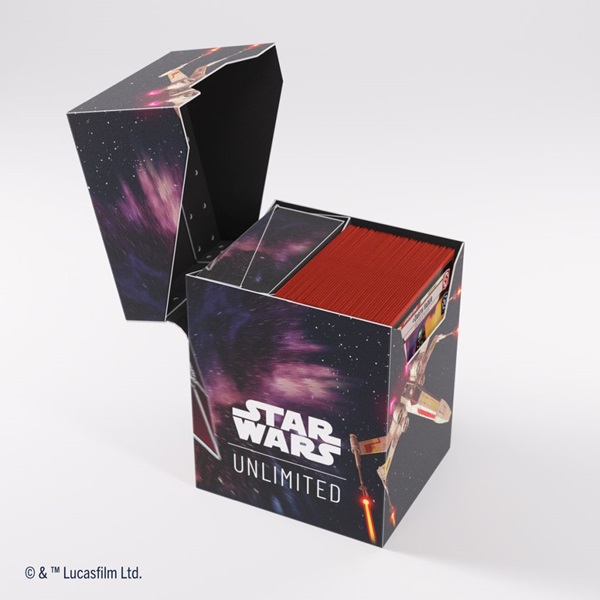 Gamegenic - Deck Box: Star Wars: Unlimited Soft Crate - X-Wing/TIE Fighter