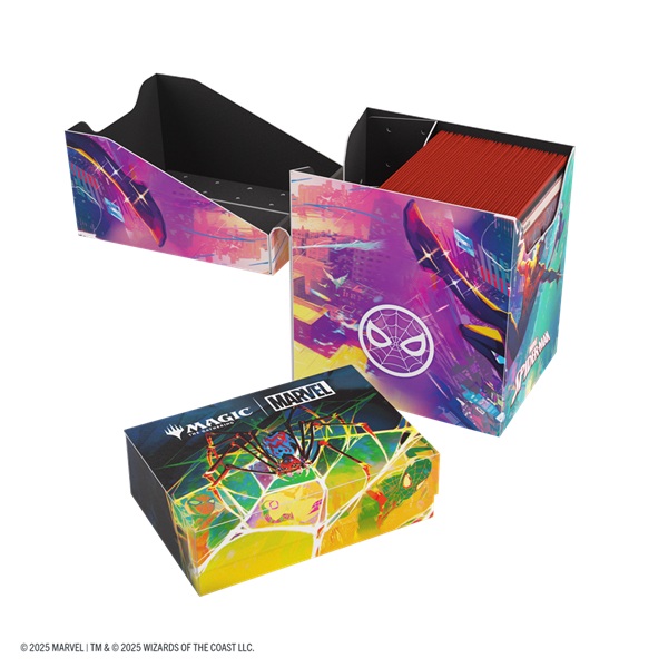 Gamegenic - Deck Box: Magic: The Gathering - Marvel's Spider-Man - Soft Crate 80+ - Spider-Man/Spider-Gwen