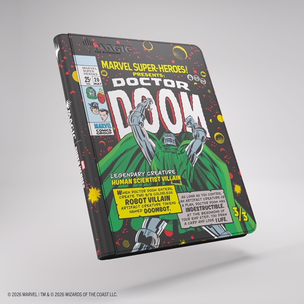 Gamegenic - Mappe: Magic: The Gathering - Marvel Super Heroes - Zip-Up Album 18-Pocket (Holder 360 Kort) - Doctor Doom/Spider-Man