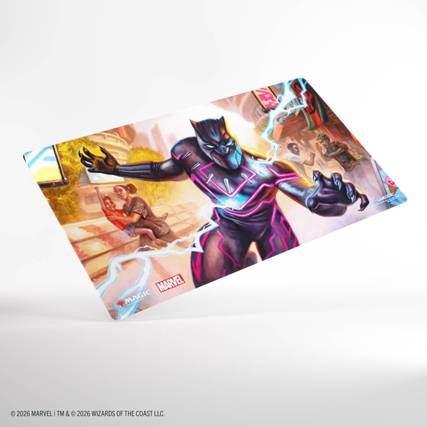 Gamegenic - Spillemåtte: Magic: The Gathering - Marvel Super Heroes Shiny Playmat - Striking Black Panther