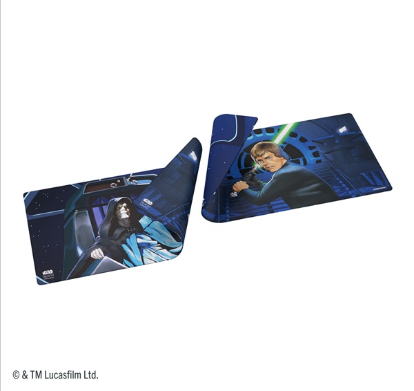 Gamegenic - Spillemåtte: Star Wars: Unlimited - Set 8: Ashes of the Empire - Double Game Mat - Jedi Luke Skywalker & Emperor Palpatine