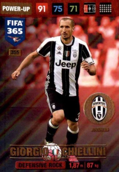 Adrenalyn XL FIFA 365 2017 #355 Giorgio Chiellini (Juventus)