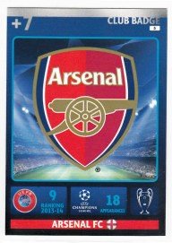2014-15 Adrenalyn Champions League, Arsenal FC