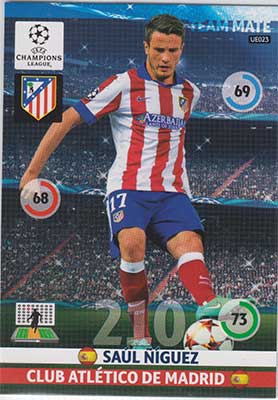 2014-15 Adrenalyn Champions League UPDATE #UE023 Saul Niguez