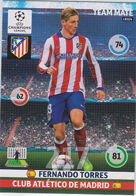 2014-15 Adrenalyn Champions League UPDATE #UE024 Fernando Torres