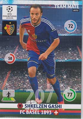 2014-15 Adrenalyn Champions League UPDATE #UE032 Shkelzen Gashi