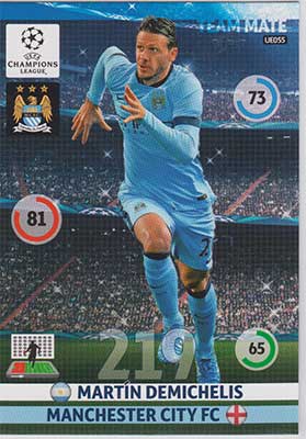 2014-15 Adrenalyn Champions League UPDATE #UE055 Martin Demichelis