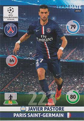 2014-15 Adrenalyn Champions League UPDATE #UE063 Javier Pastore