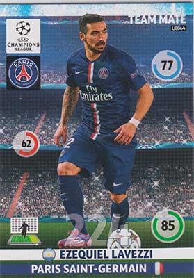 2014-15 Adrenalyn Champions League UPDATE #UE064 Ezequiel Lavezzi