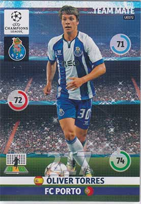 2014-15 Adrenalyn Champions League UPDATE #UE072 Oliver Torres