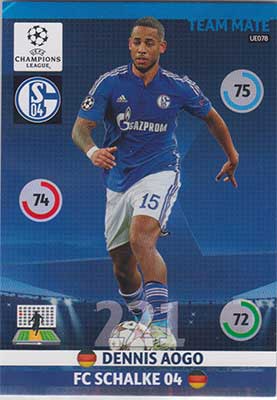 2014-15 Adrenalyn Champions League UPDATE #UE078 Dennis Aogo