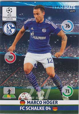2014-15 Adrenalyn Champions League UPDATE #UE079 Marco Hoger