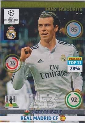 2014-15 Adrenalyn Champions League UPDATE #UE124 Gareth Bale