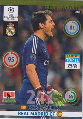 2014-15 Adrenalyn Champions League UPDATE #UE127 Iker Casillas